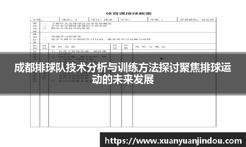 成都排球队技术分析与训练方法探讨聚焦排球运动的未来发展